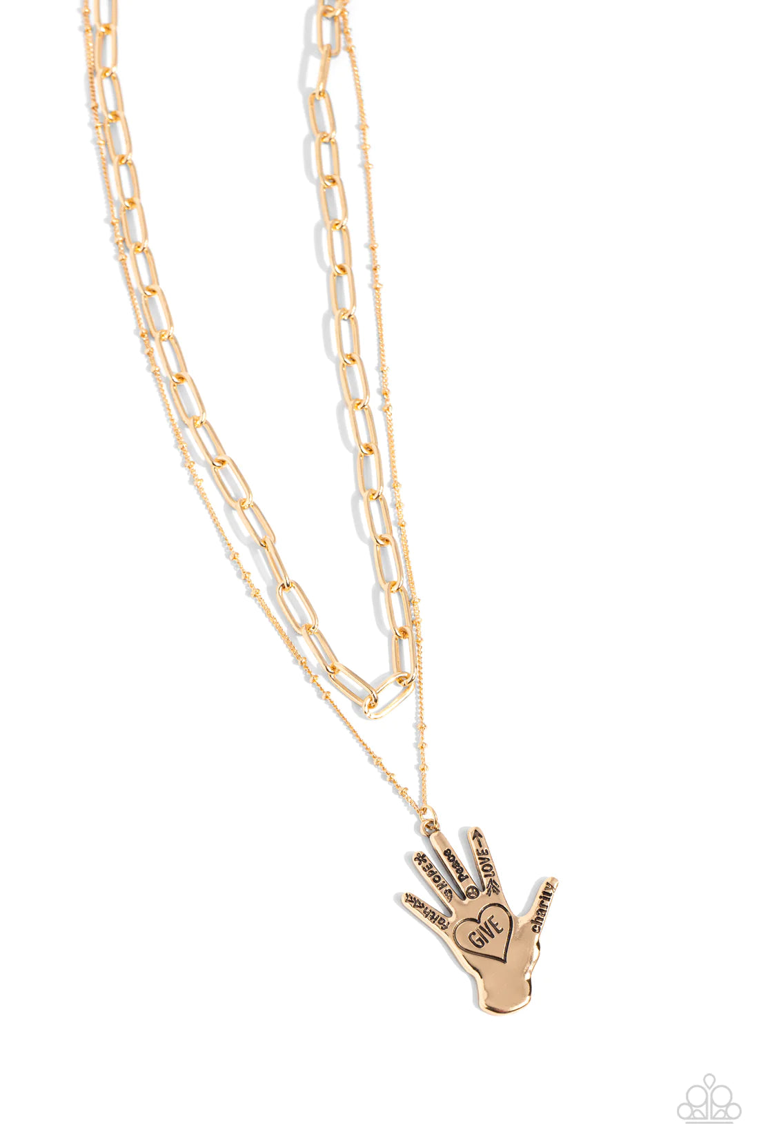 ♥ Giving a Hand - Gold ♥ Necklace