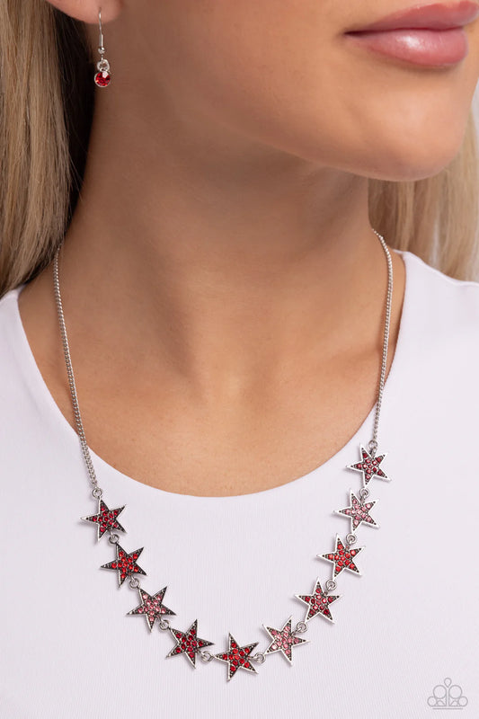 Star Quality Sensation - Red ♥ Necklace