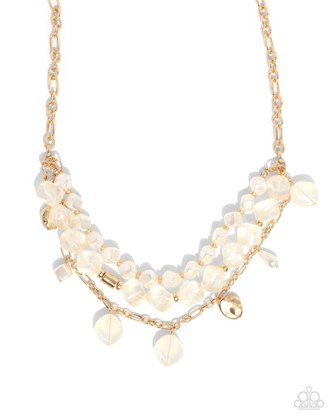 Cubed Cameo - Gold ♥ Necklace