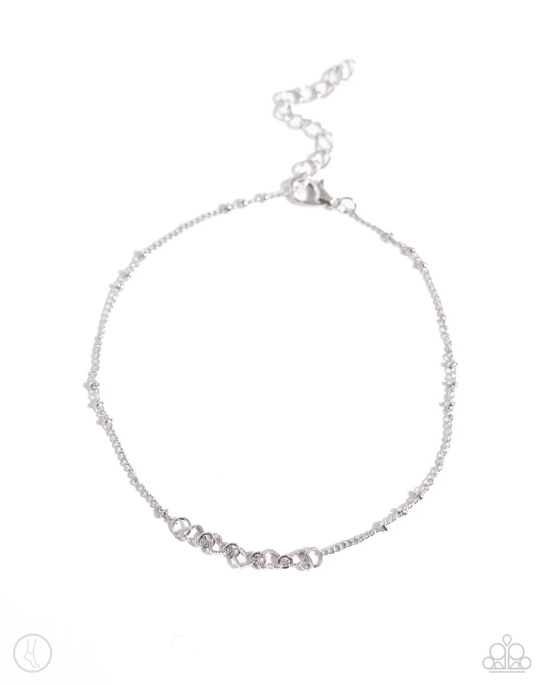 Satellite Shimmer - Silver ♥ Anklet