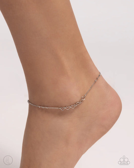 Satellite Shimmer - Silver ♥ Anklet