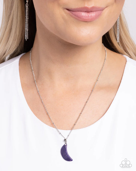 Lunar Lesson - Purple ♥ Necklace