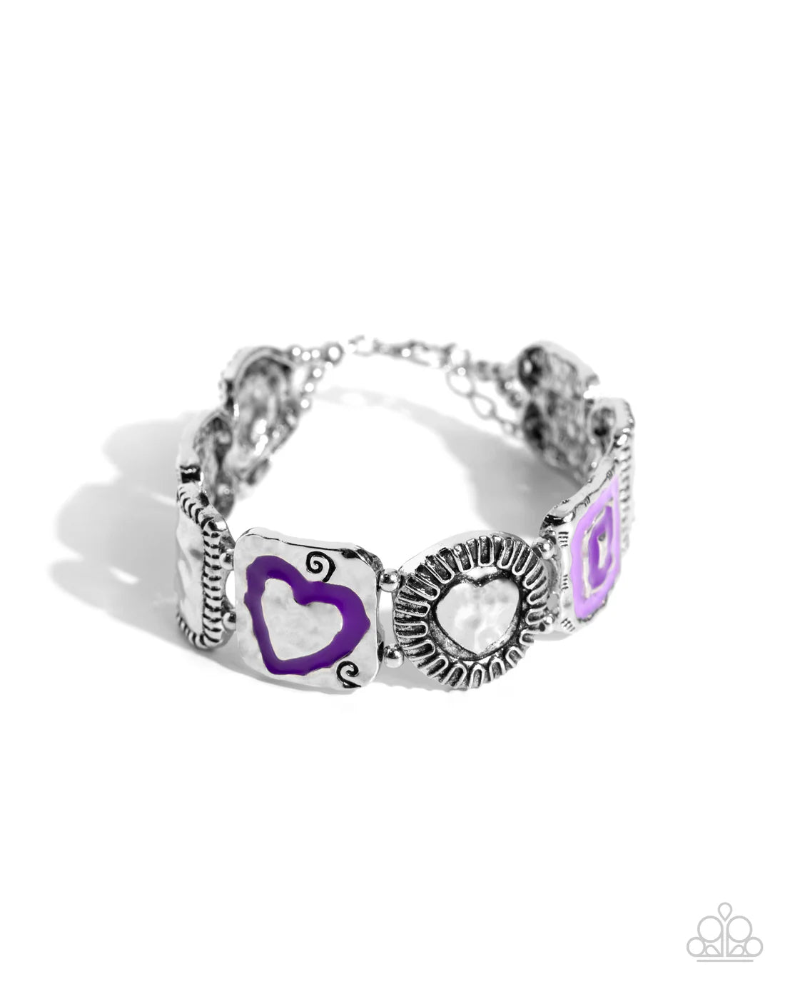 Hammered History - Purple ♥ Bracelet