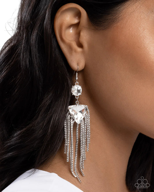 Maven Musings - White ♥ Earrings