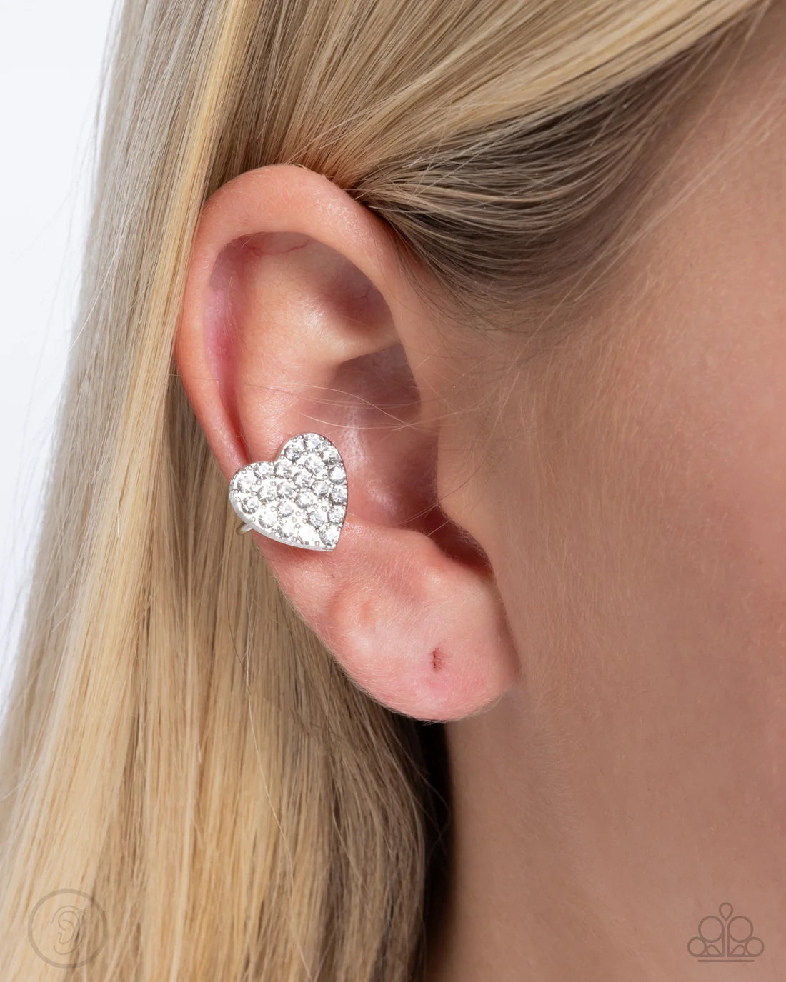 As Far As It GLOWS - White ♥ Post Earrings