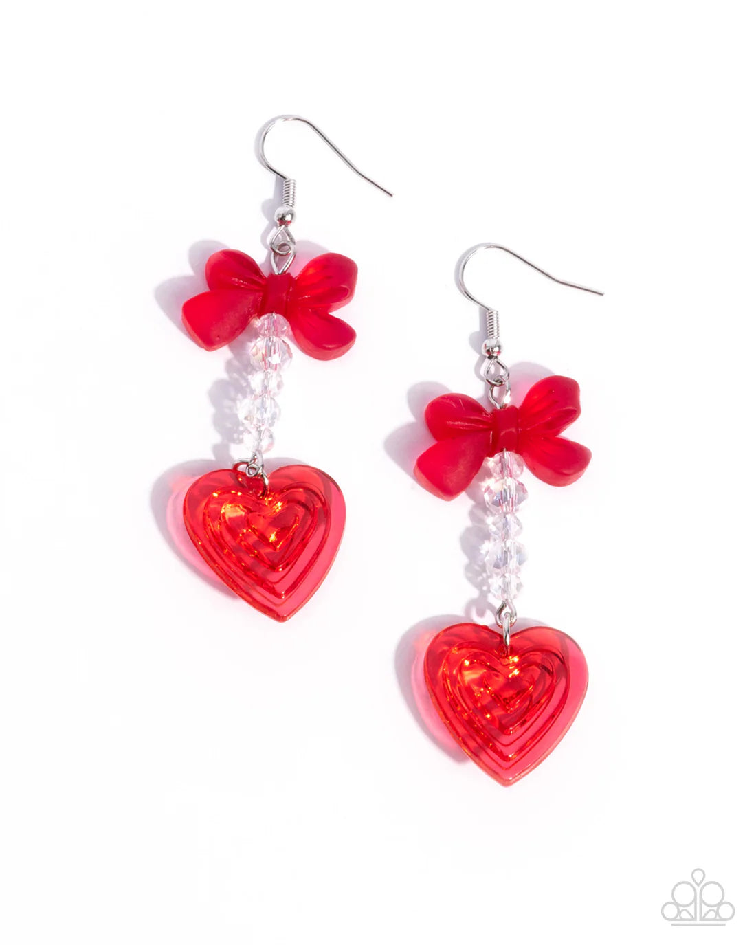 Feminine Freefall - Red ♥ Earrings