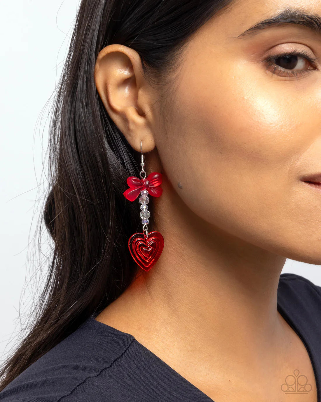 Feminine Freefall - Red ♥ Earrings