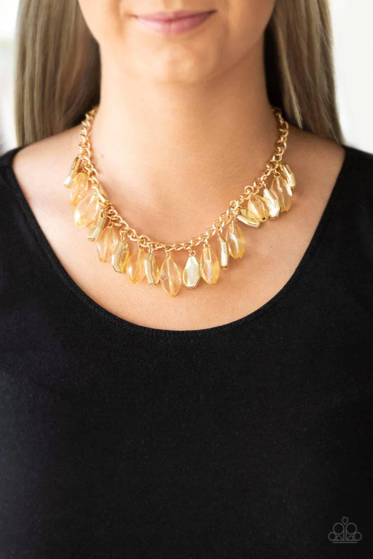 Fringe Fabulous Gold Necklace