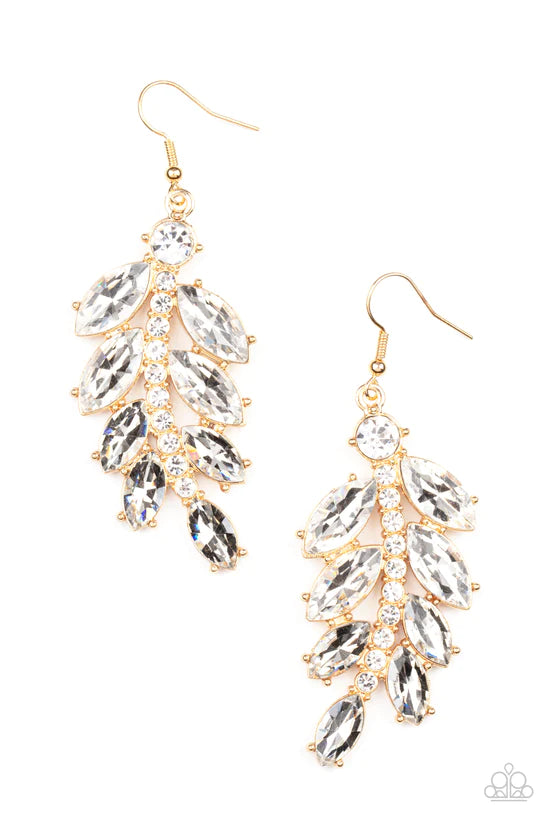 Ice Garden Gala - Gold ♥ Earrings