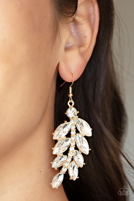 Ice Garden Gala - Gold ♥ Earrings