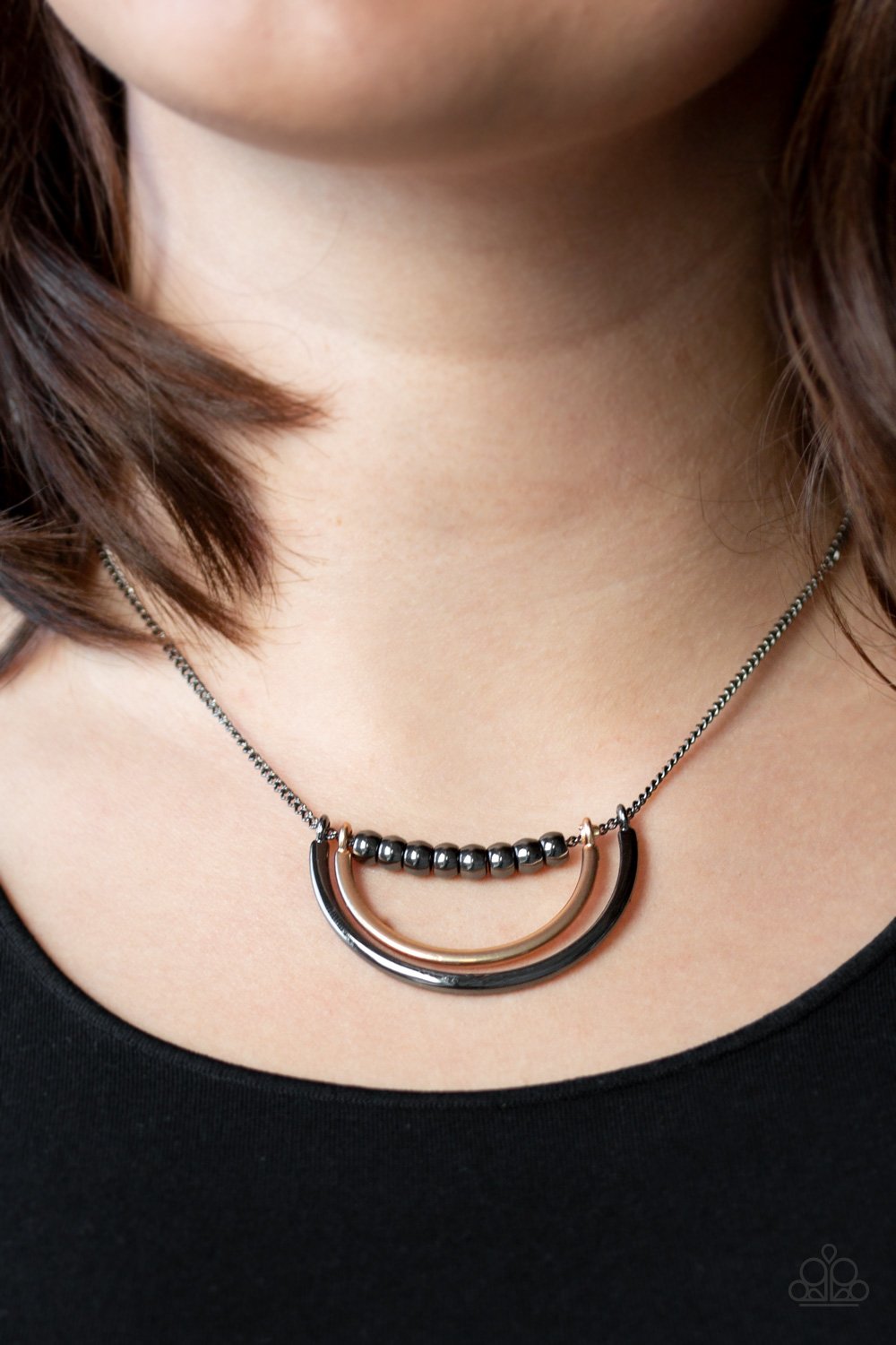 Artificial Arches - Black ♥ Necklace