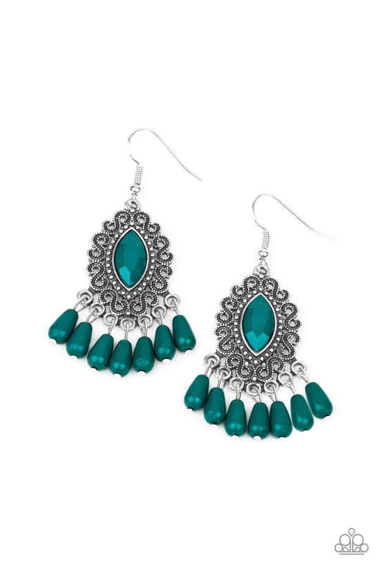 Private Villa - Green ♥ Earrings