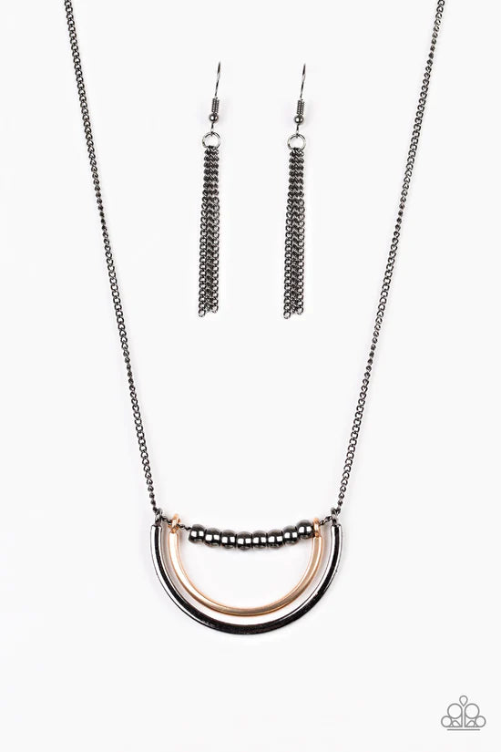 Artificial Arches - Black ♥ Necklace