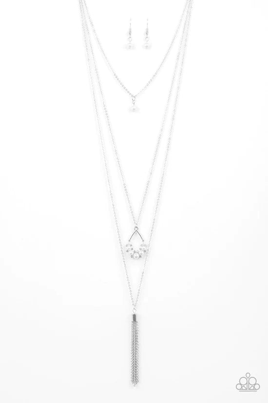 Be Fancy - White ♥ Necklace