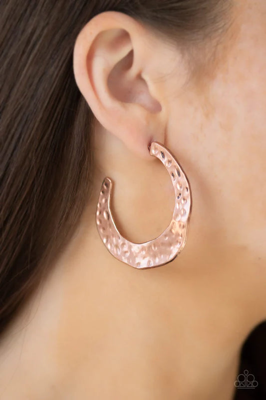 The HOOP Up - Copper ♥ Earrings