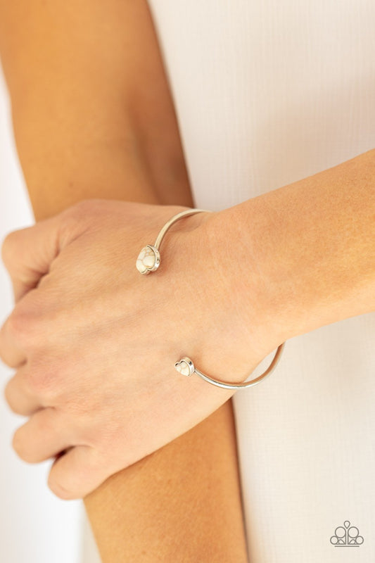 Romantically Rustic - White ♥ Bracelet