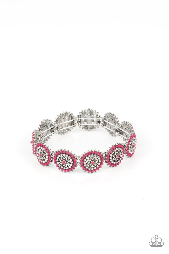 Bohemian Flowerbed - Pink ♥ Bracelet