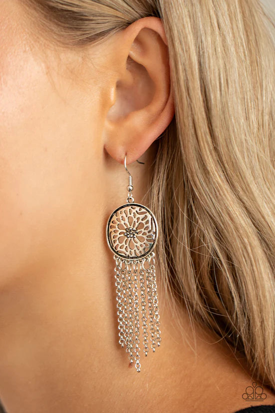 Blissfully Botanical - Silver ♥ Earrings