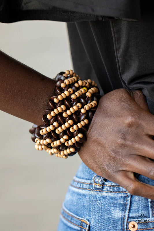 Cozy in Cozumel - Brown ♥ Bracelet