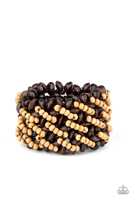 Cozy in Cozumel - Brown ♥ Bracelet