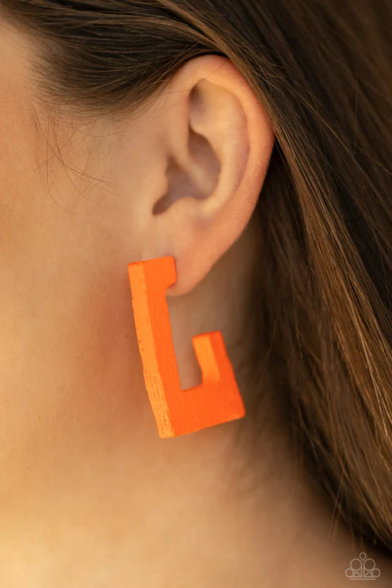 The Girl Next OUTDOOR - Orange ♥ Earrings