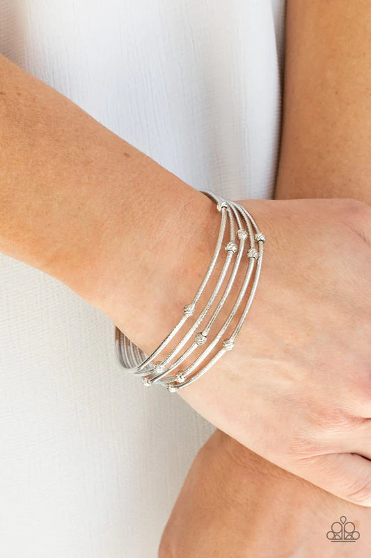 Face The METALLIC Music - Silver ♥ Bracelet