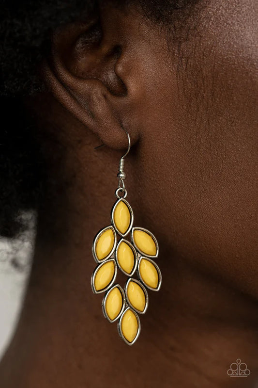 Flamboyant Foliage - Yellow ♥ Earrings