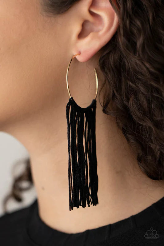 Flauntable Fringe - Gold ♥ Earrings