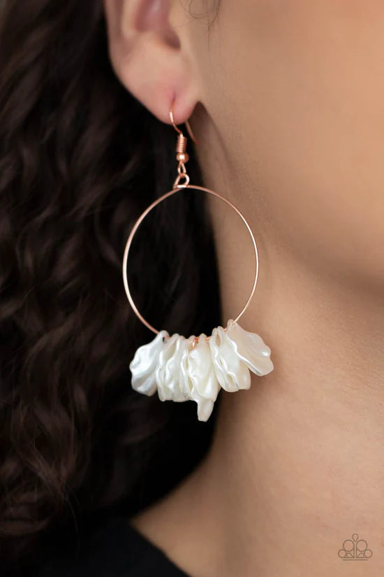 Sailboats and Seashells - Copper ♥ Earrings