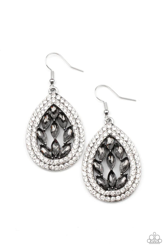 Encased Elegance - Silver ♥ Earrings