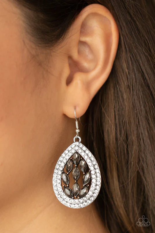 Encased Elegance - Silver ♥ Earrings