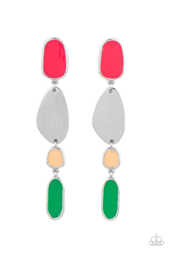 Deco By Design - Multi ♥ Post Earrings