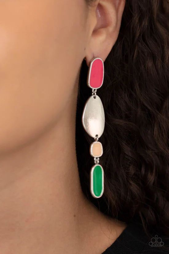 Deco By Design - Multi ♥ Post Earrings