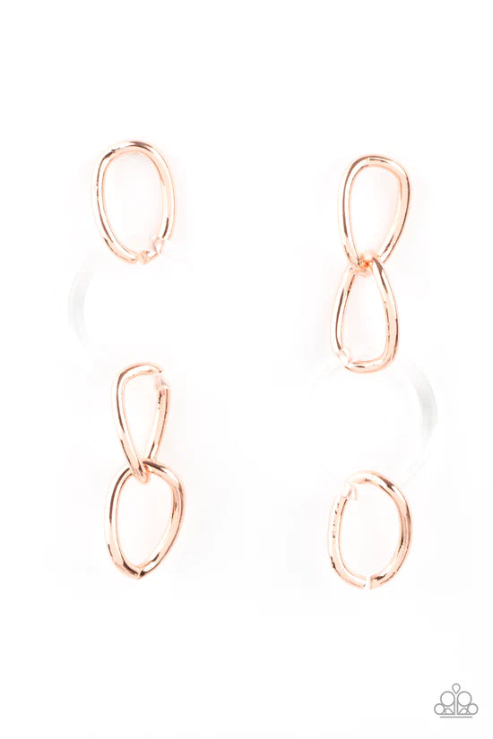 Talk In Circles - Copper ♥ Post Earrings