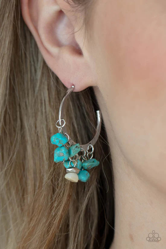 Gorgeously Grounding - Blue ♥ Earrings