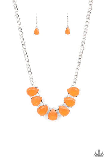 Above The Clouds - Orange ♥ Necklace