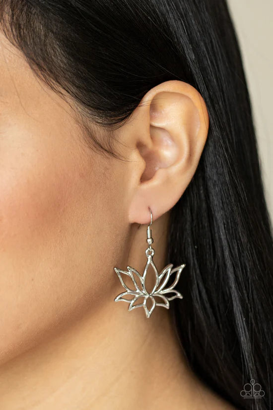 Lotus Ponds - Silver ♥ Earrings