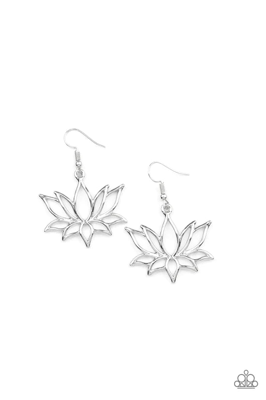 Lotus Ponds - Silver ♥ Earrings