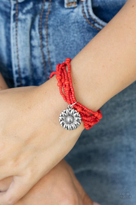 Badlands Botany - Red ♥ Bracelet