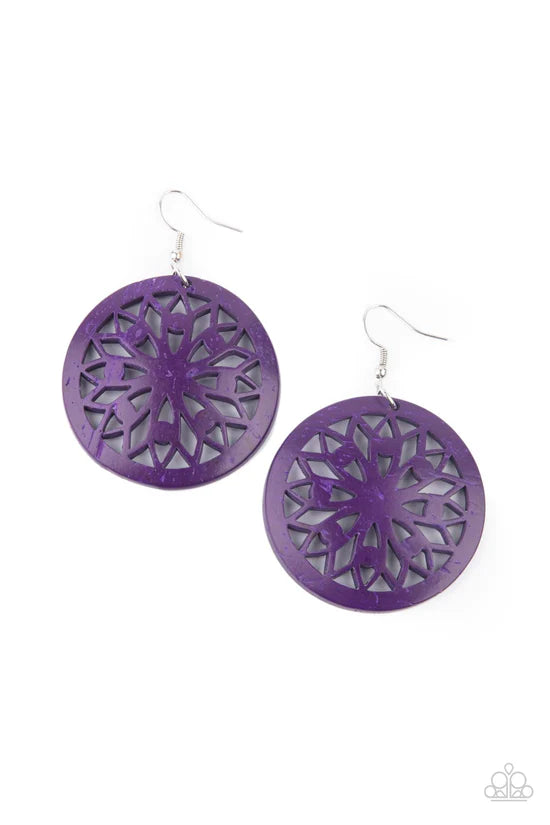 Ocean Canopy - Purple ♥ Earrings