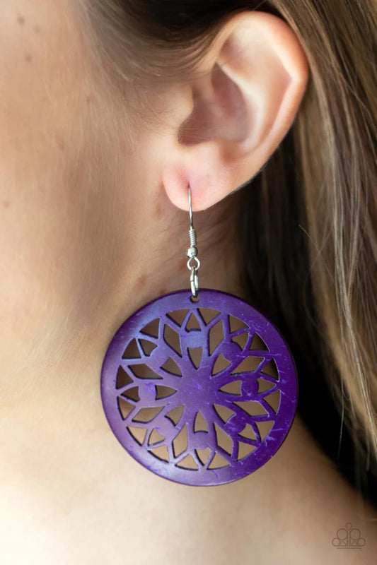 Ocean Canopy - Purple ♥ Earrings