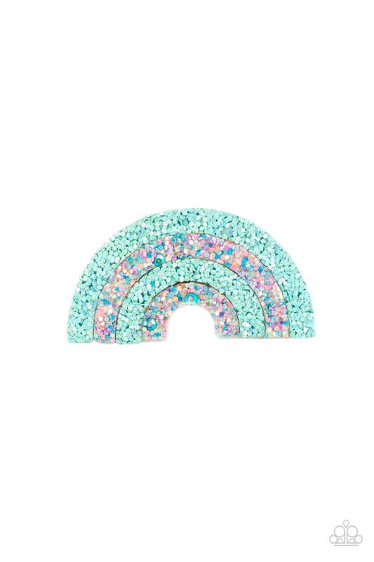 Rainbow Reflections - Blue ♥ Hair Clip