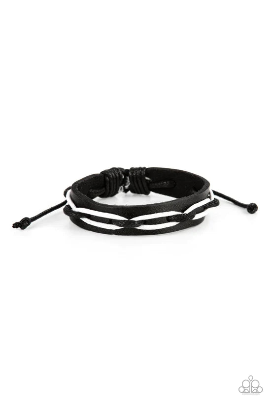 Lucky Locomotion - Black ♥ Bracelet