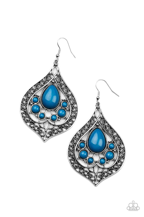 New Delhi Nouveau - Blue ♥ Earrings