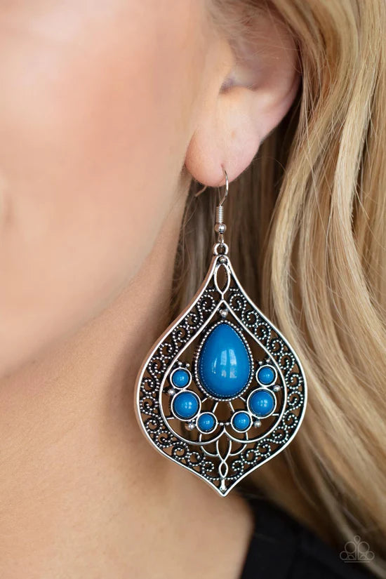 New Delhi Nouveau - Blue ♥ Earrings