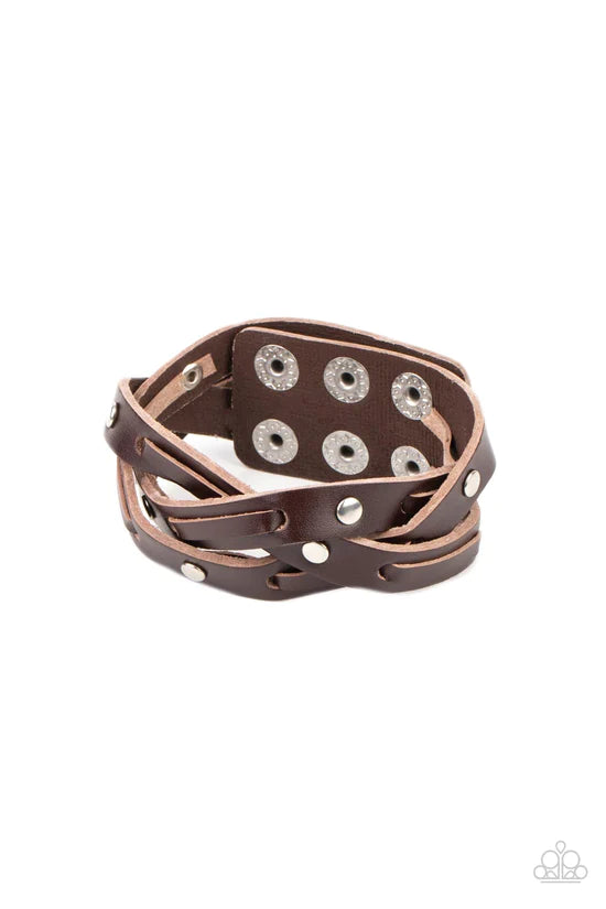 Rugged Roundup - Brown ♥ Bracelet