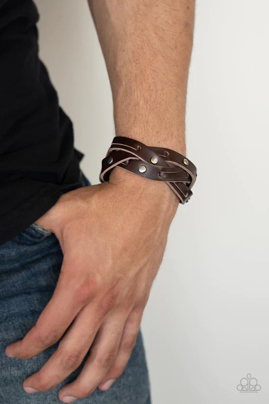 Rugged Roundup - Brown ♥ Bracelet