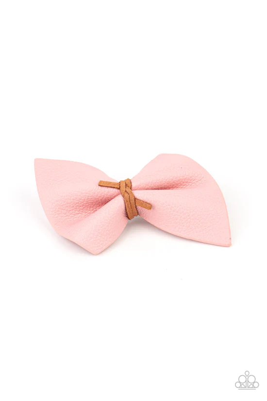 Home Sweet HOMESPUN - Pink ♥ Hair Clip