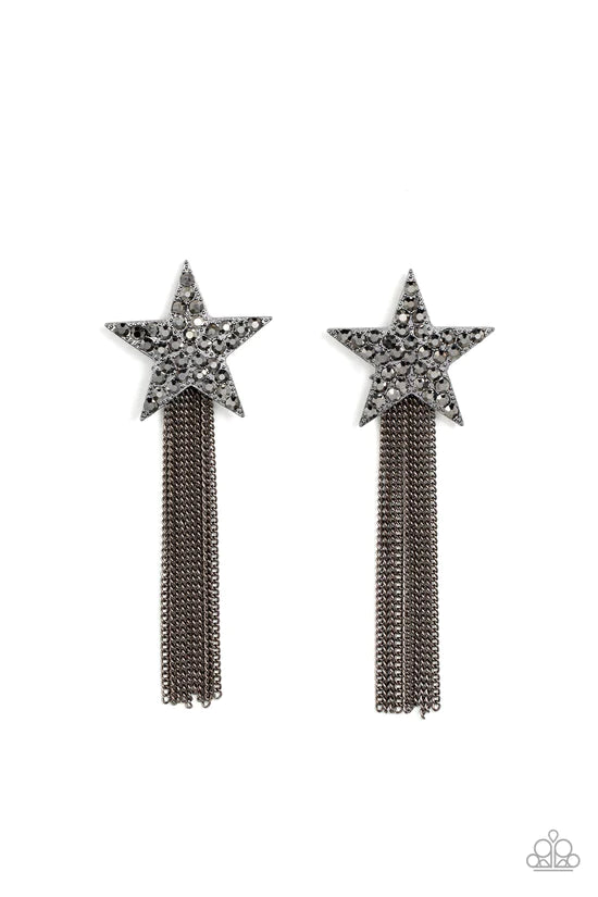 Superstar Solo - Black ♥ Post Earrings