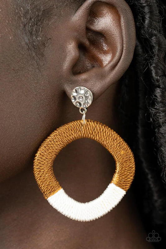 Thats a WRAPAROUND - Brown ♥ Post Earrings